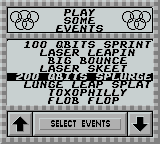 Alien Olympics screenshot 5 for GameBoy